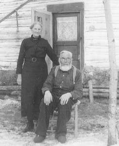 Mr. and Mrs. Jean Baptiste David, circa 1936 in front of their home in Crescent Bay